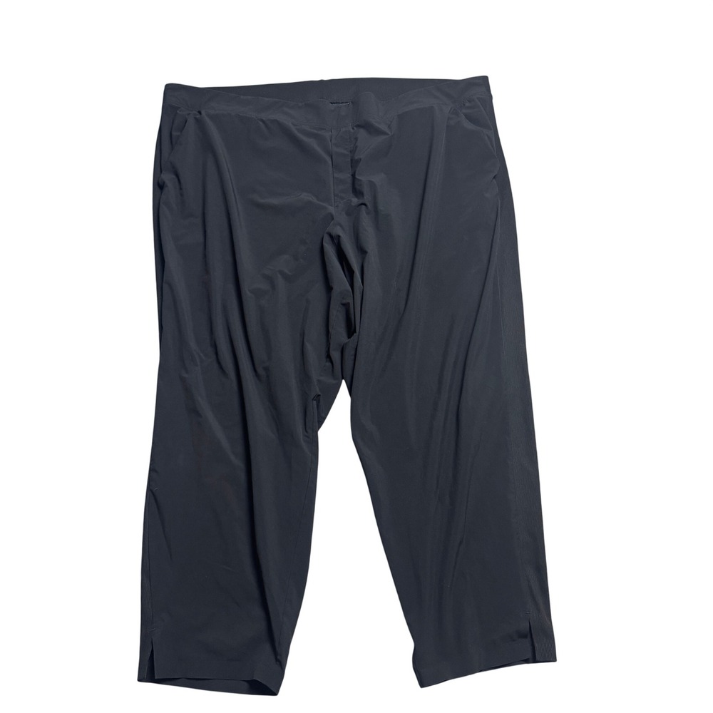 Athleta Brooklyn Ankle Pant Black Size 26 Plus Tapered Leg Stretch Activewear